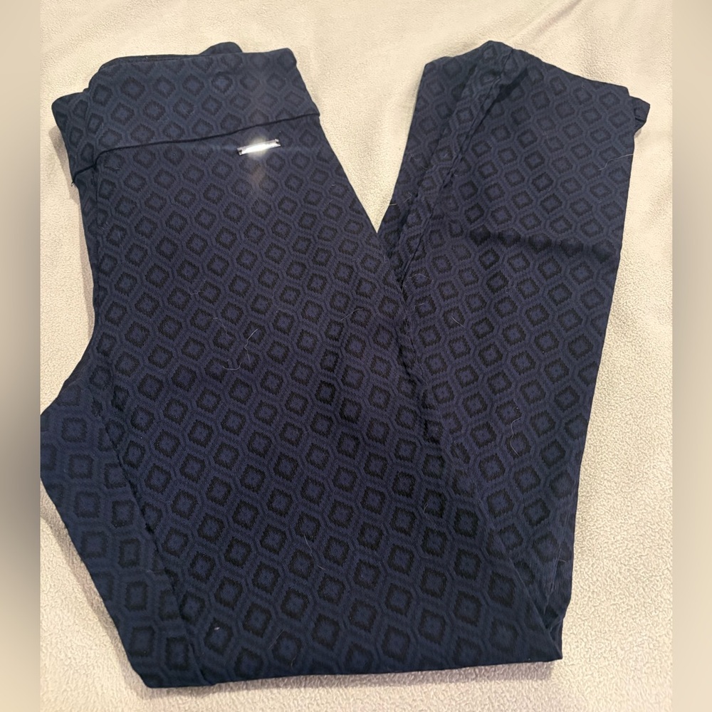 Stylish Navy Geometric Women’s sz 8 Pants